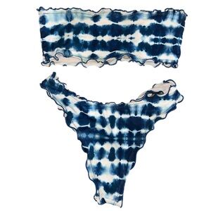 Tie-Dye ruffled bikini💙